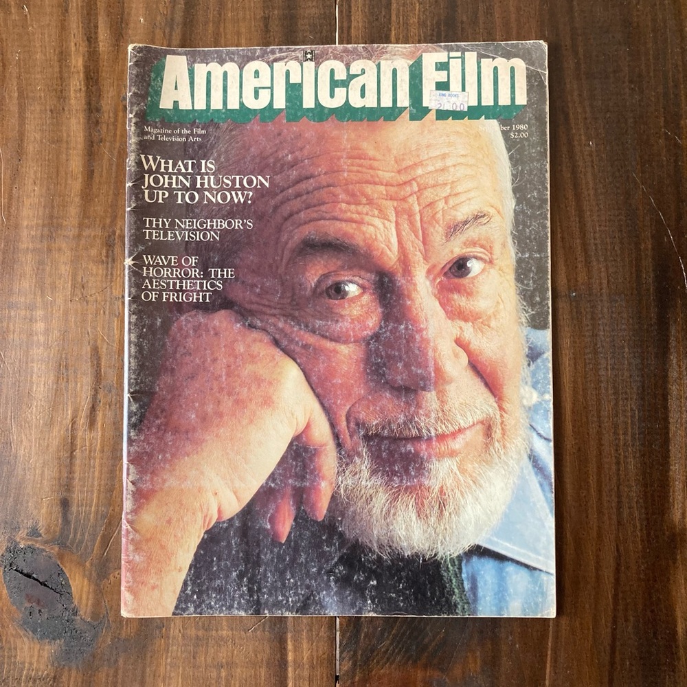American Film Magazine, Vol. 3 (Vintage Sept 1980) John Huston cover - Great!